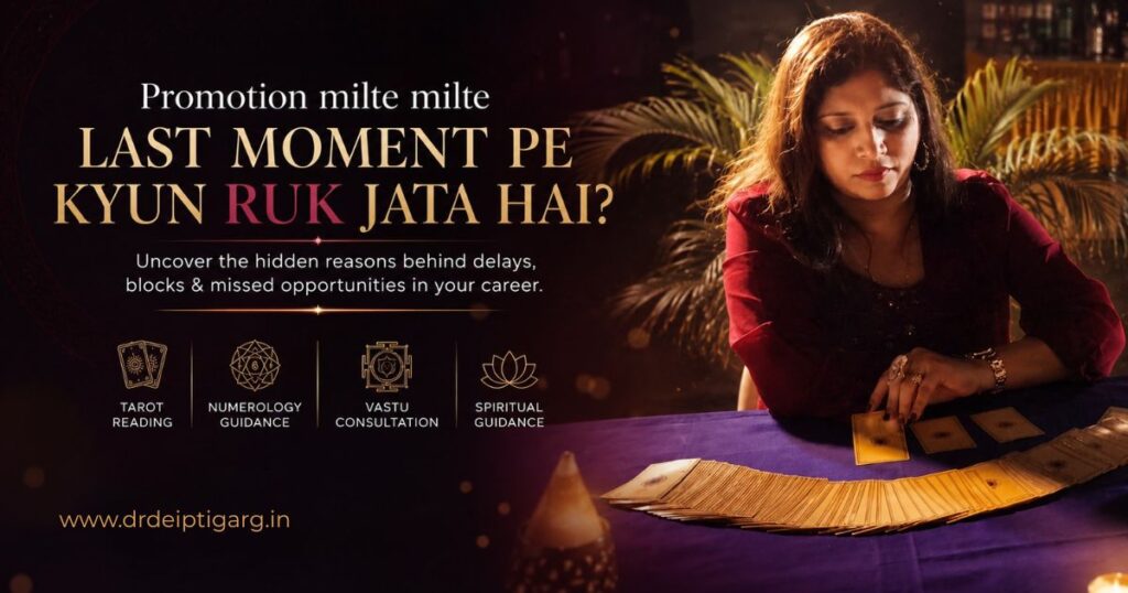 Promotion nhi ho rha hai, aiye jante hai, Dr Deipti Garg